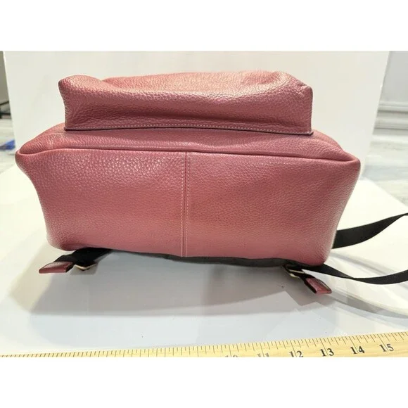 Coach Backpack New York F29004 Pink Charlie Pebble Leather Bag - Picture 8 of 16